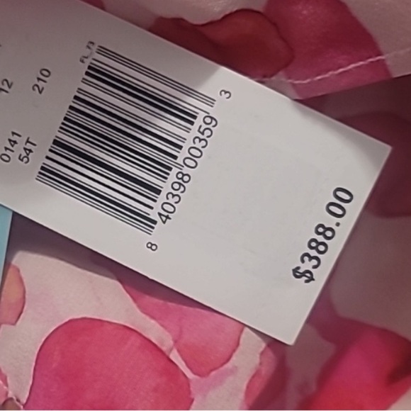 tyler boe Maxine Silk Ballet Slipper Dress V-Neck Puff Sleeve Ruffle Midi 6 - Picture 6 of 7